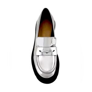 Shultz Viola Metallic Leather Loafers 11B- Brand New